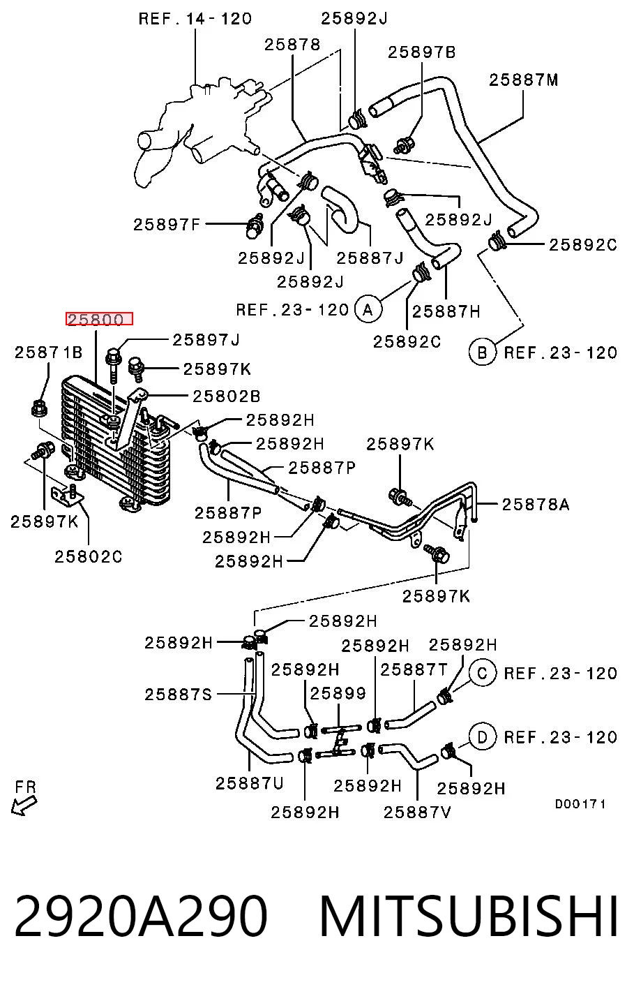 3S325004 AND Радиатор охлаждения, АКПП