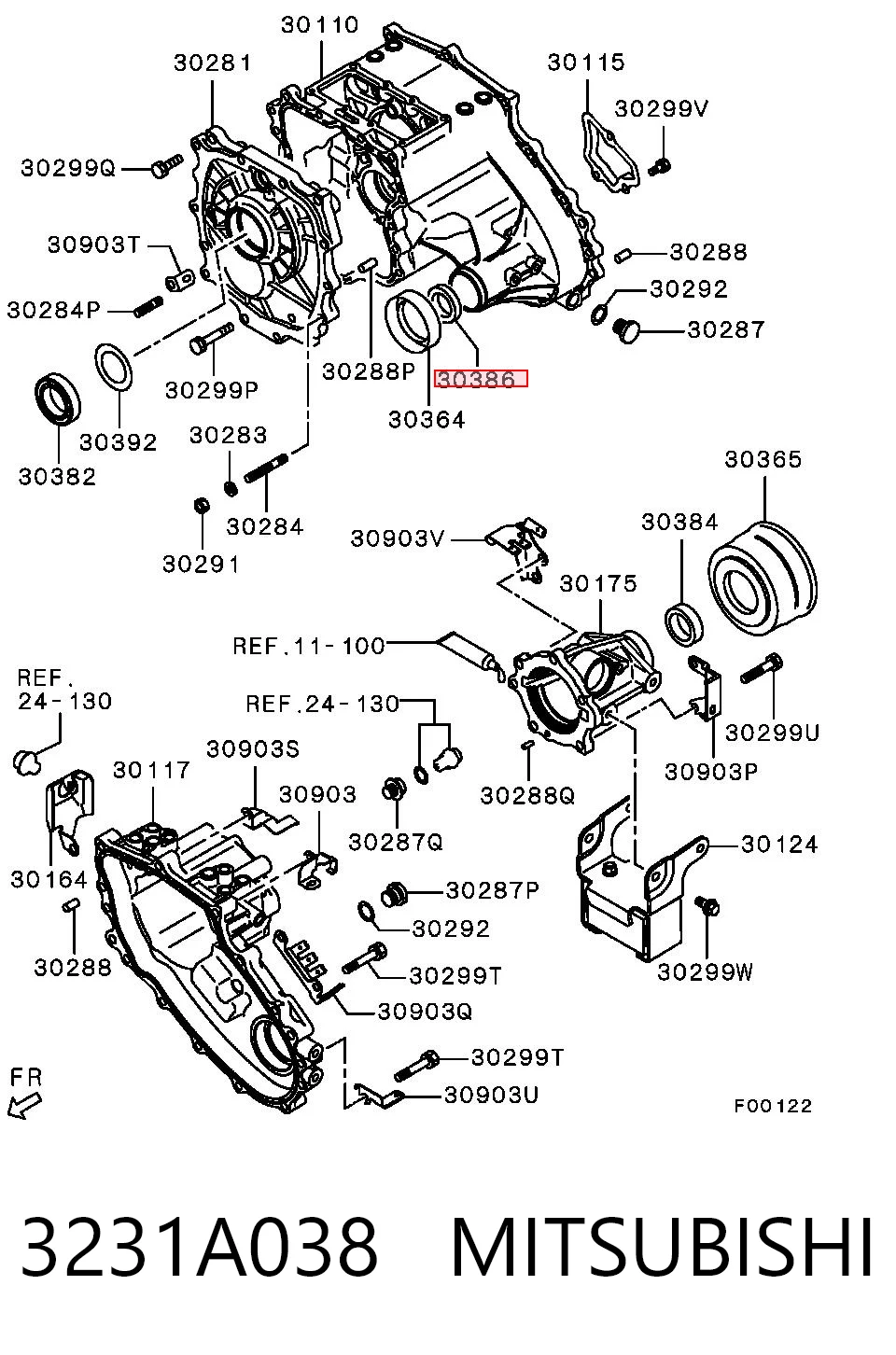 3231A038 Mitsubishi Сальник раздатки