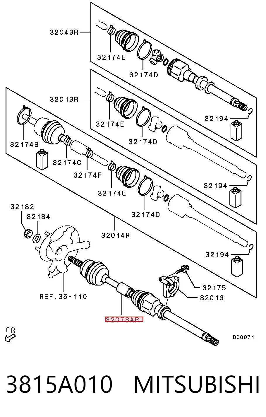 ШРУС наружный передний KMB676 LPR