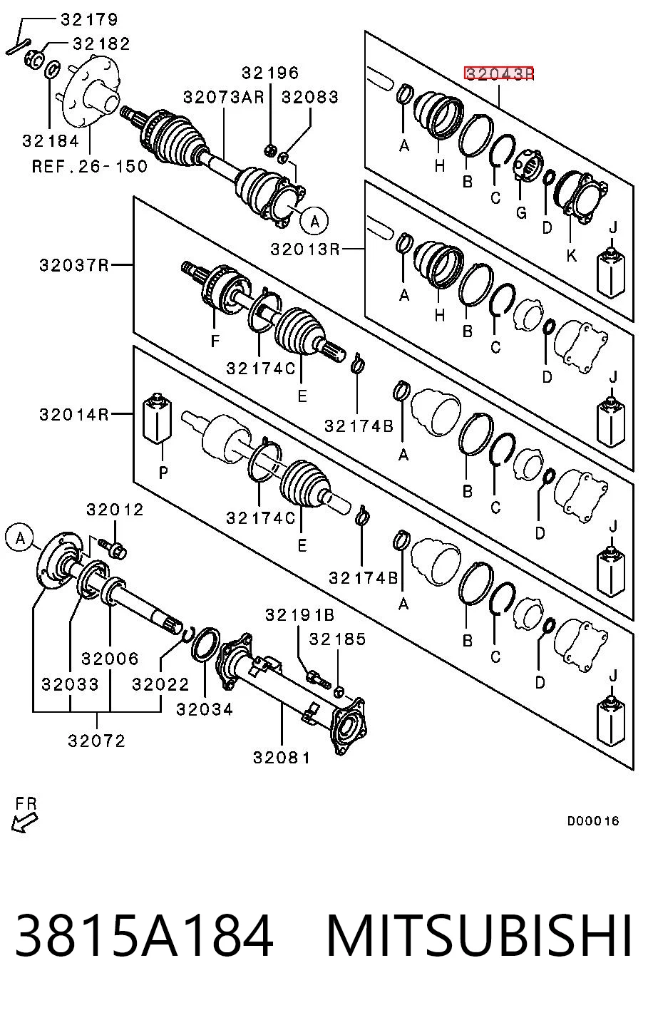 Купить BB2791 Posterparts Шарнир угловых скоростей передний правый