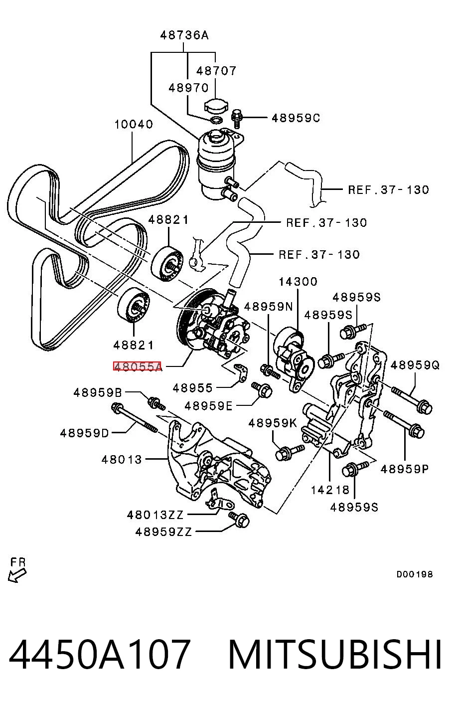 ST4450A107 SAT ГУР руля