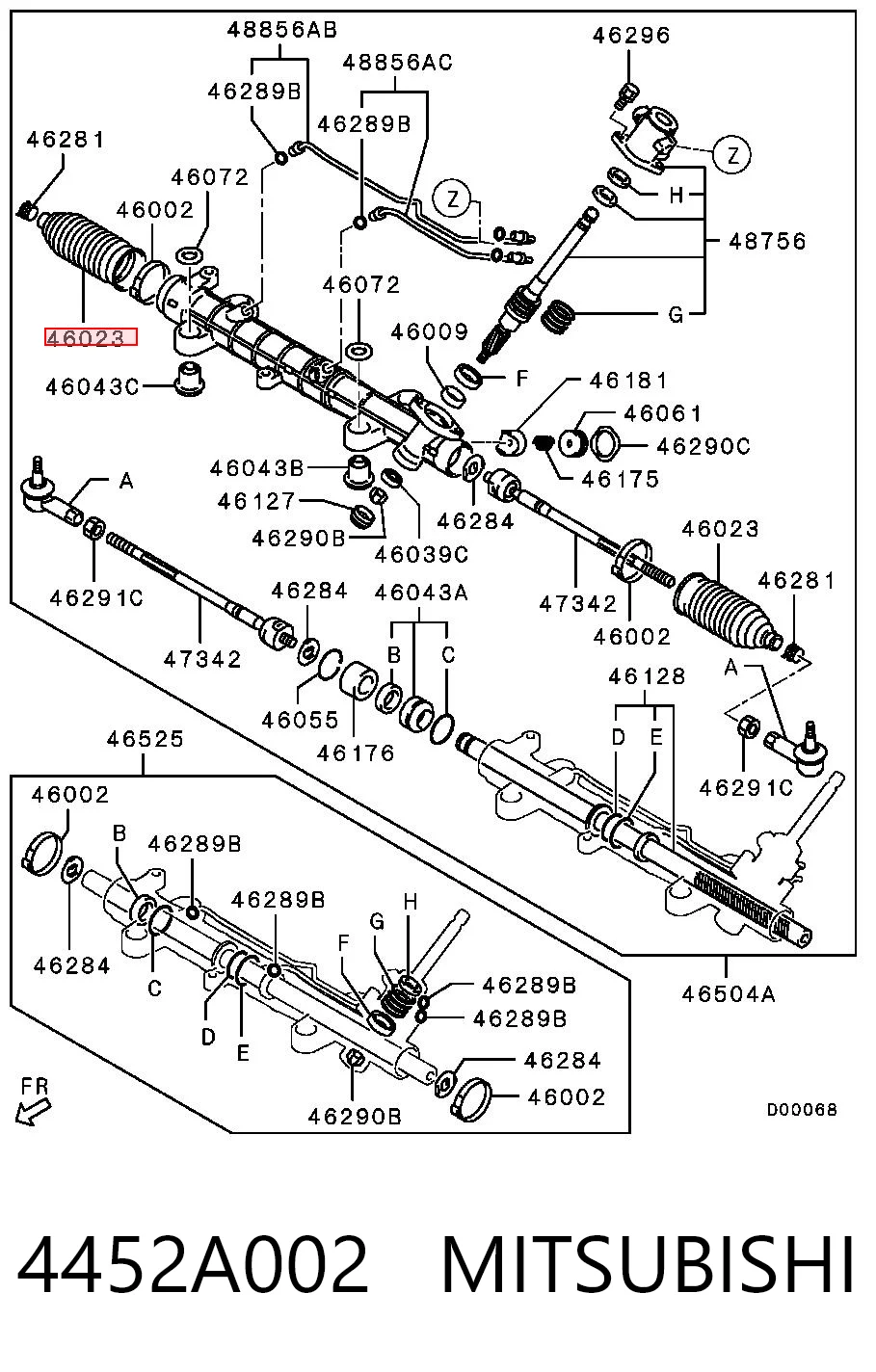 Пыльник тяги Mitsubishi Galant IX седан (DJ, DM) (2004 - 2012) цена, от 6.33 USD