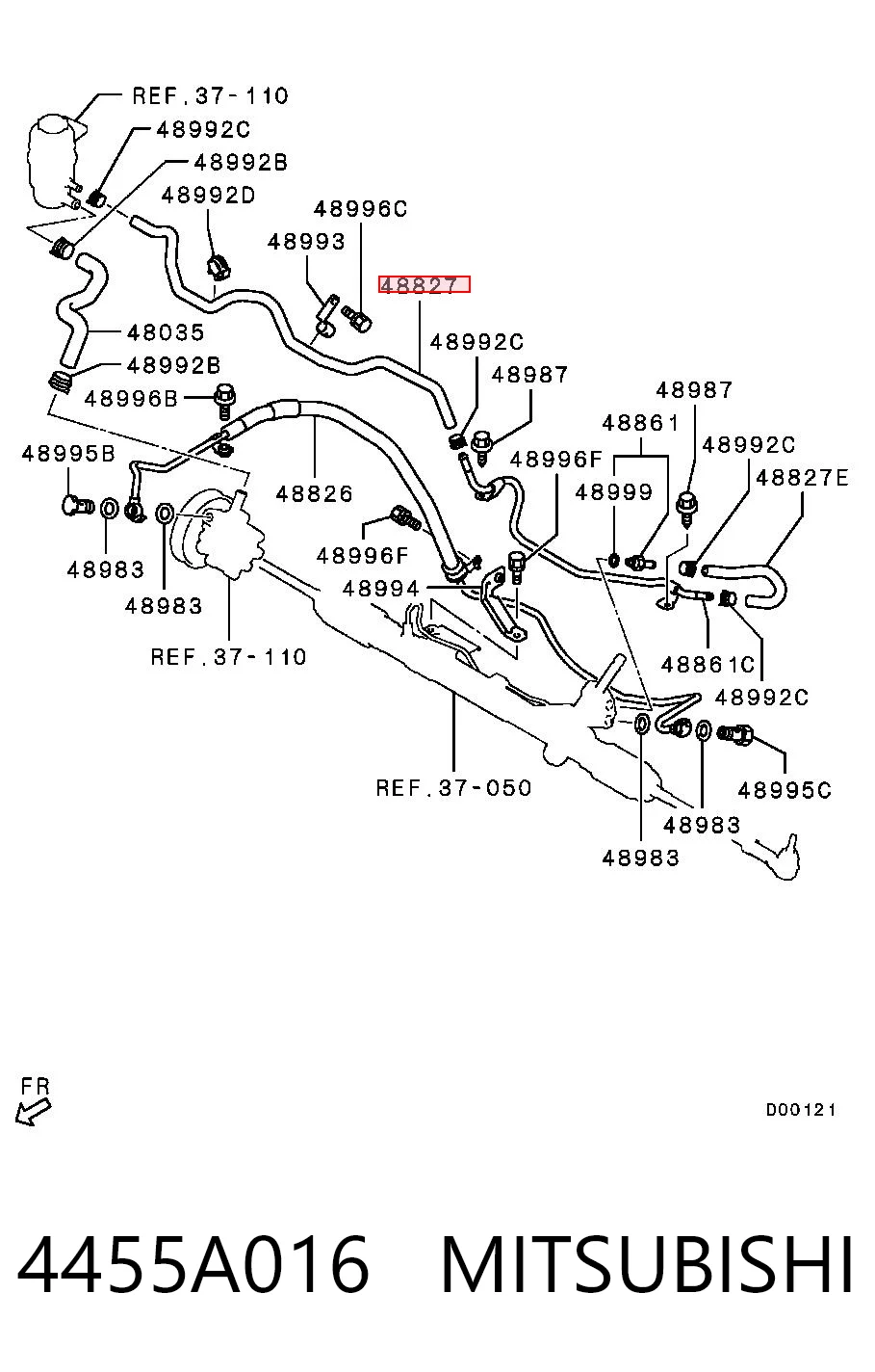 3S422008 AND Шланг ГУР низкого давления, от рейки (механизма) к бачку