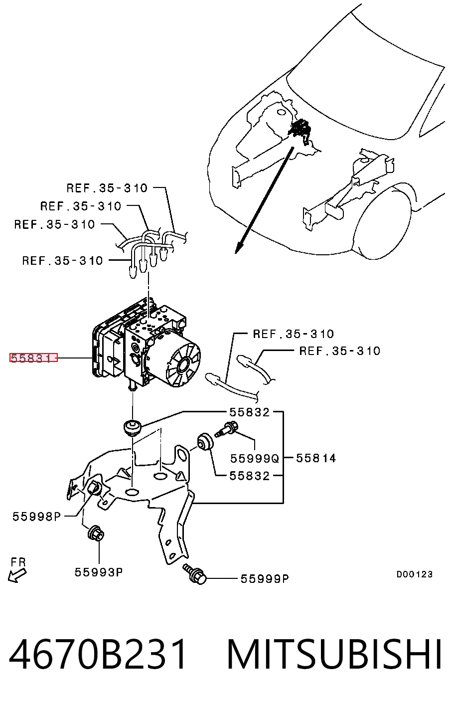 Блок ABS гидравлический на Mitsubishi Outlander III GF, GG