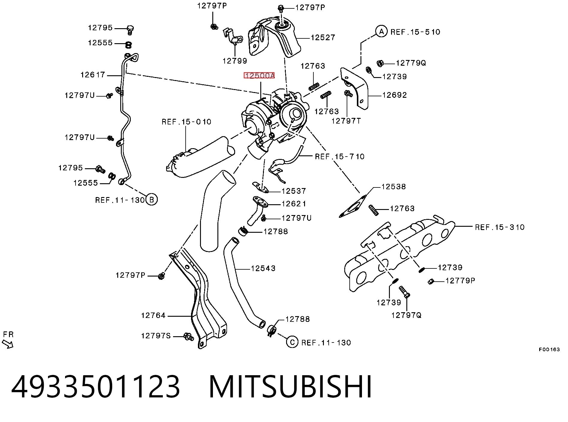 4933501123 Mitsubishi Турбонаддув