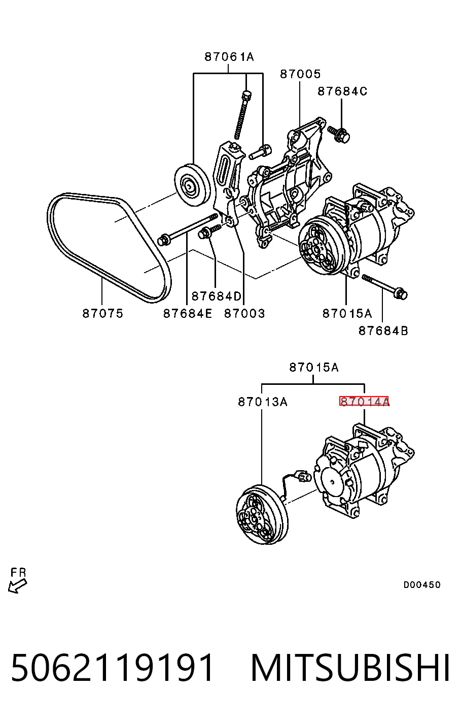 5062119191 Mitsubishi Компрессор хладагента