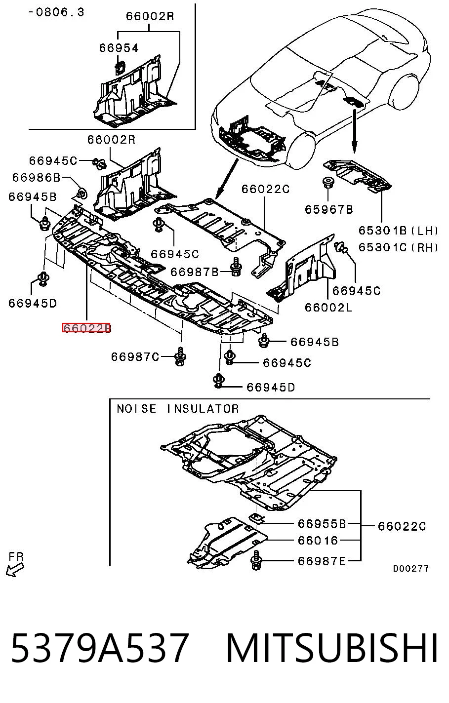 5379A537 Mitsubishi Обвес бампера