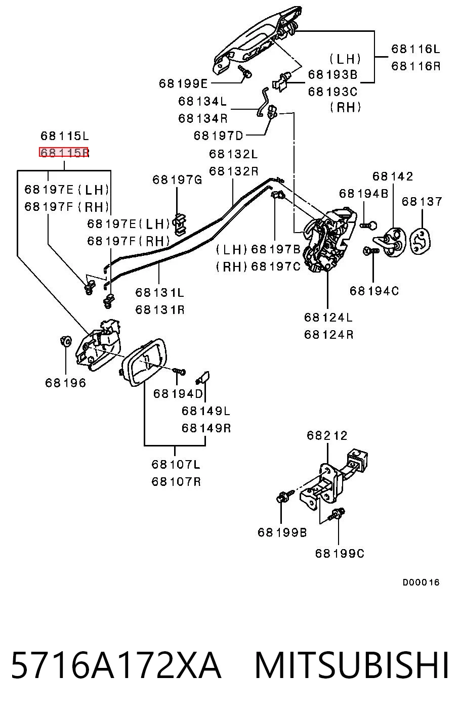 5716A172XA Mitsubishi 