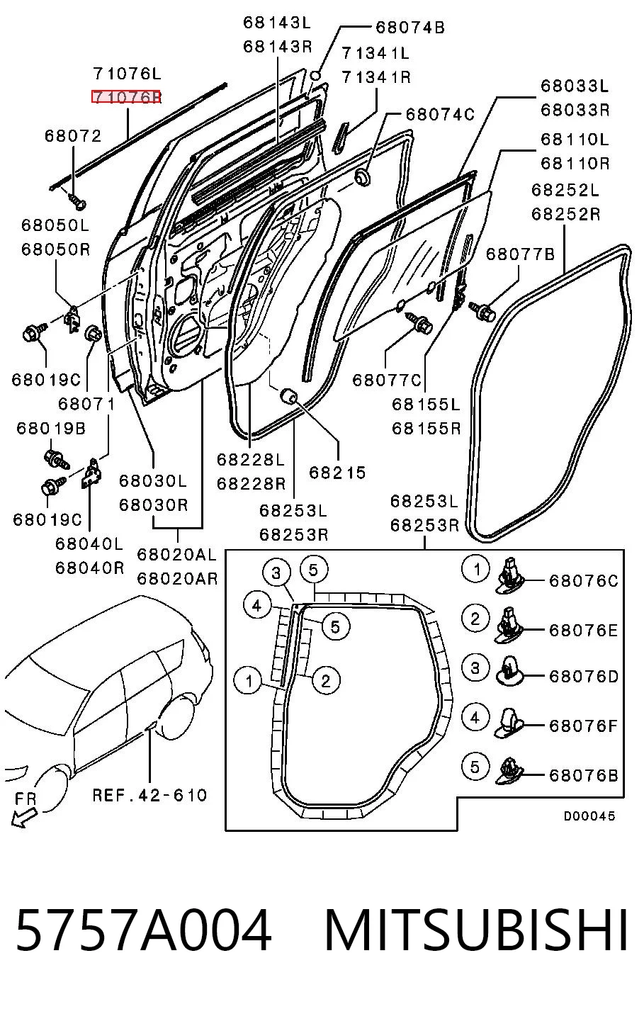 5757A004 Mitsubishi 