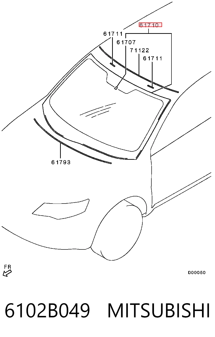 Лобовое стекло AB65407B Pilkington