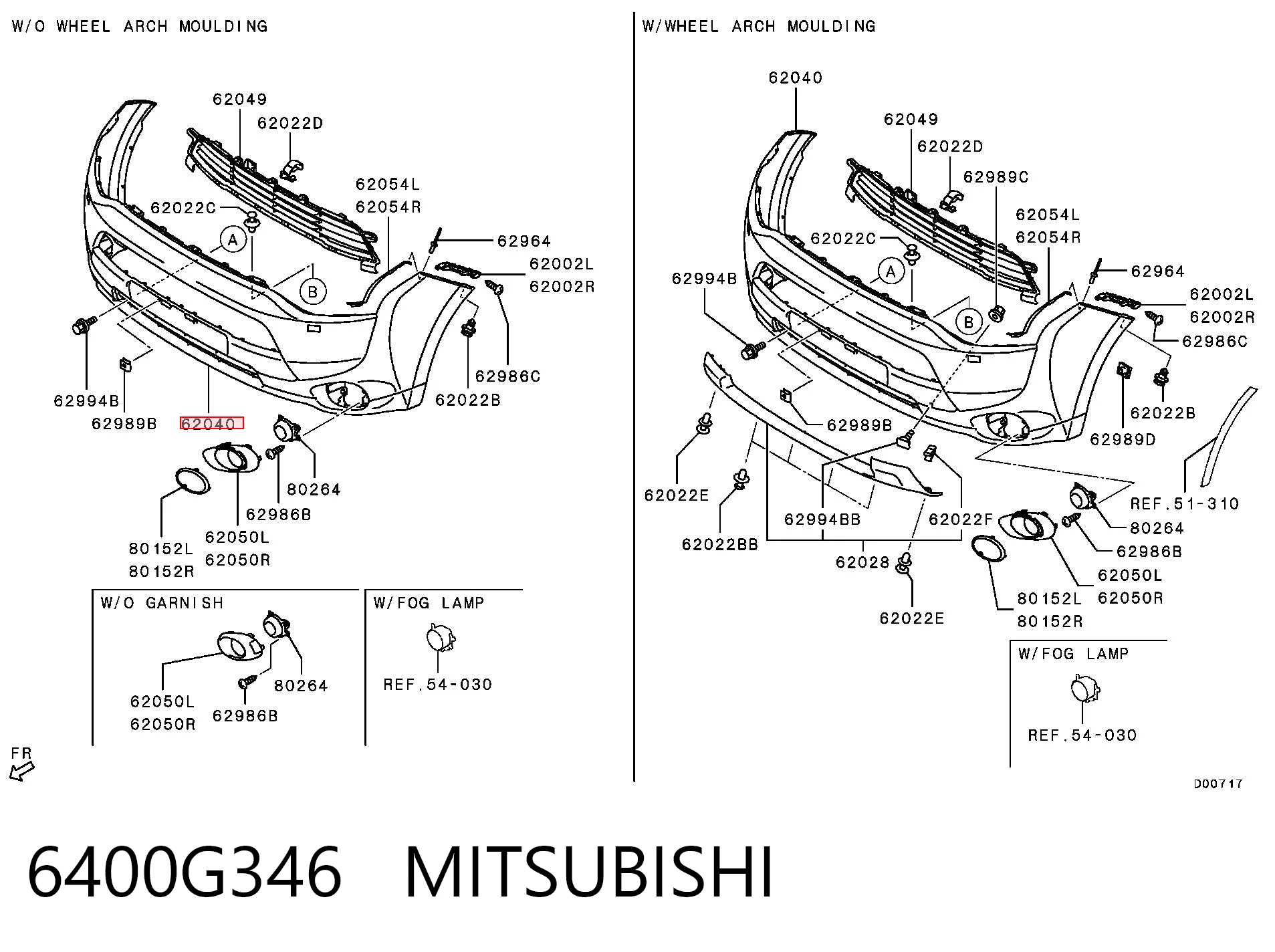 Бампер на авто Chrysler 6400G346 цена, от 88.76 USD