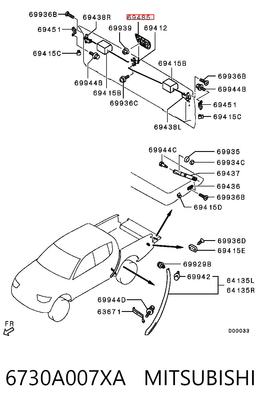 6730A007XA Mitsubishi 