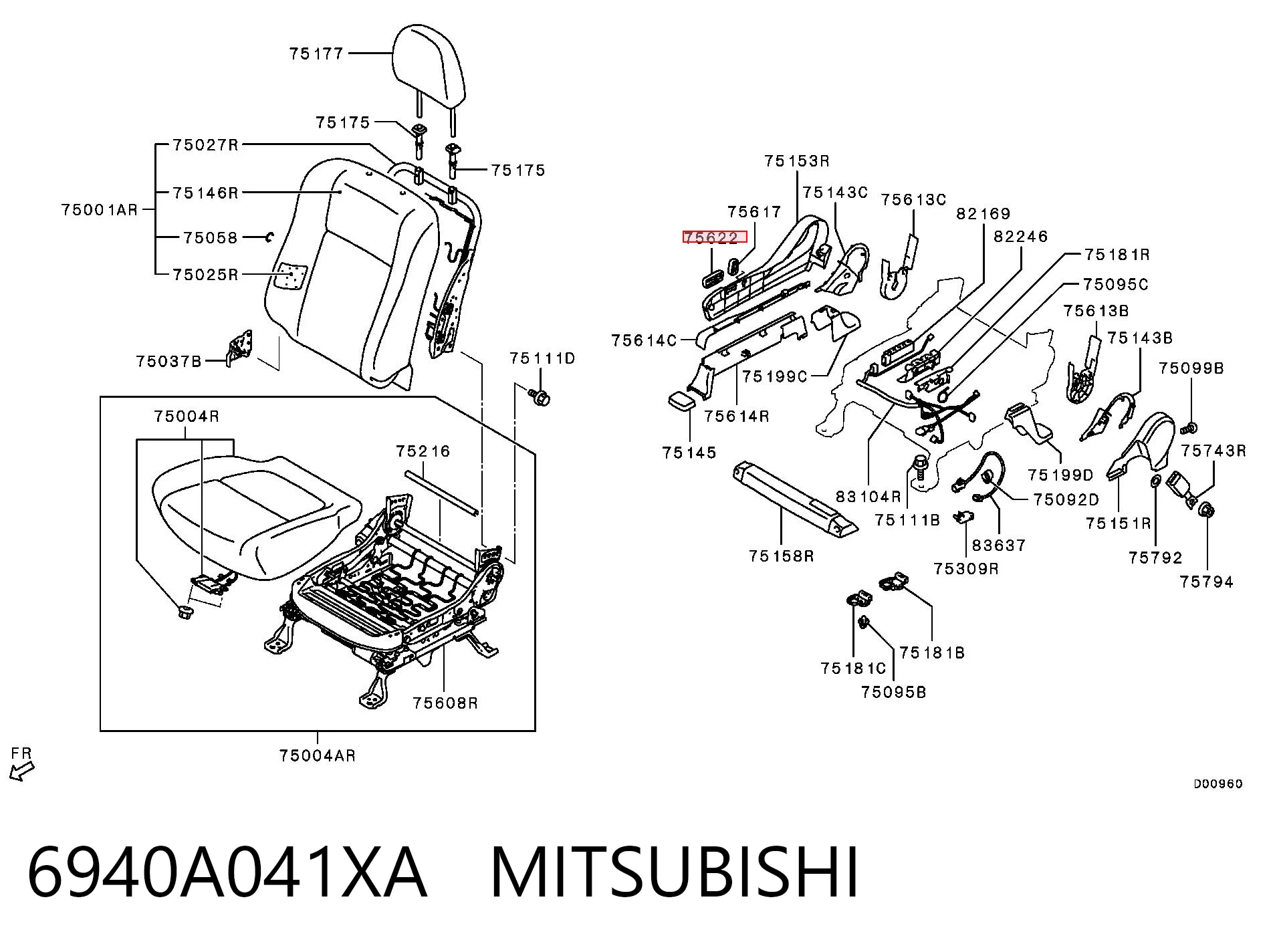 6940A041XA Mitsubishi 