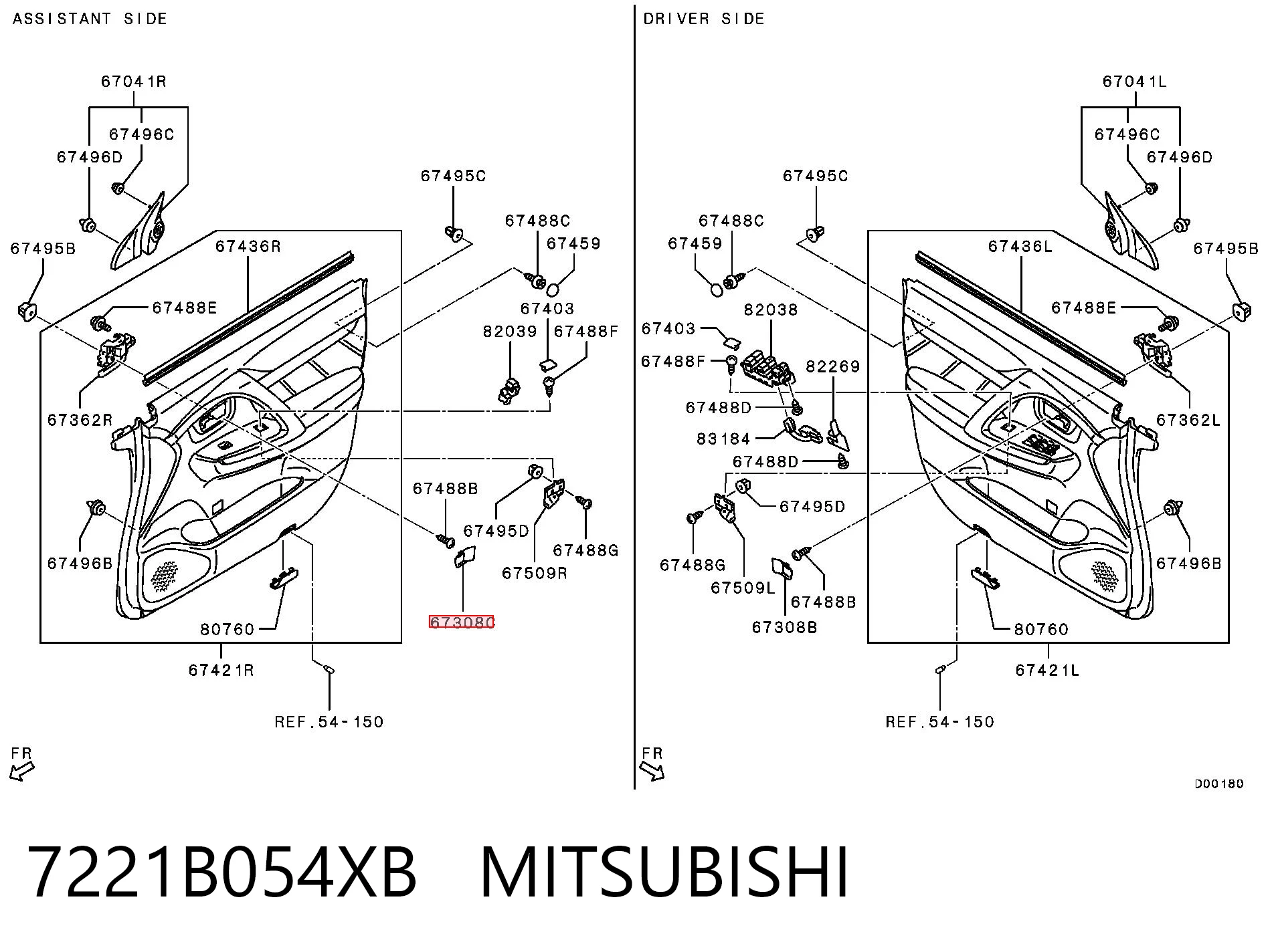 7221B054XB Mitsubishi 