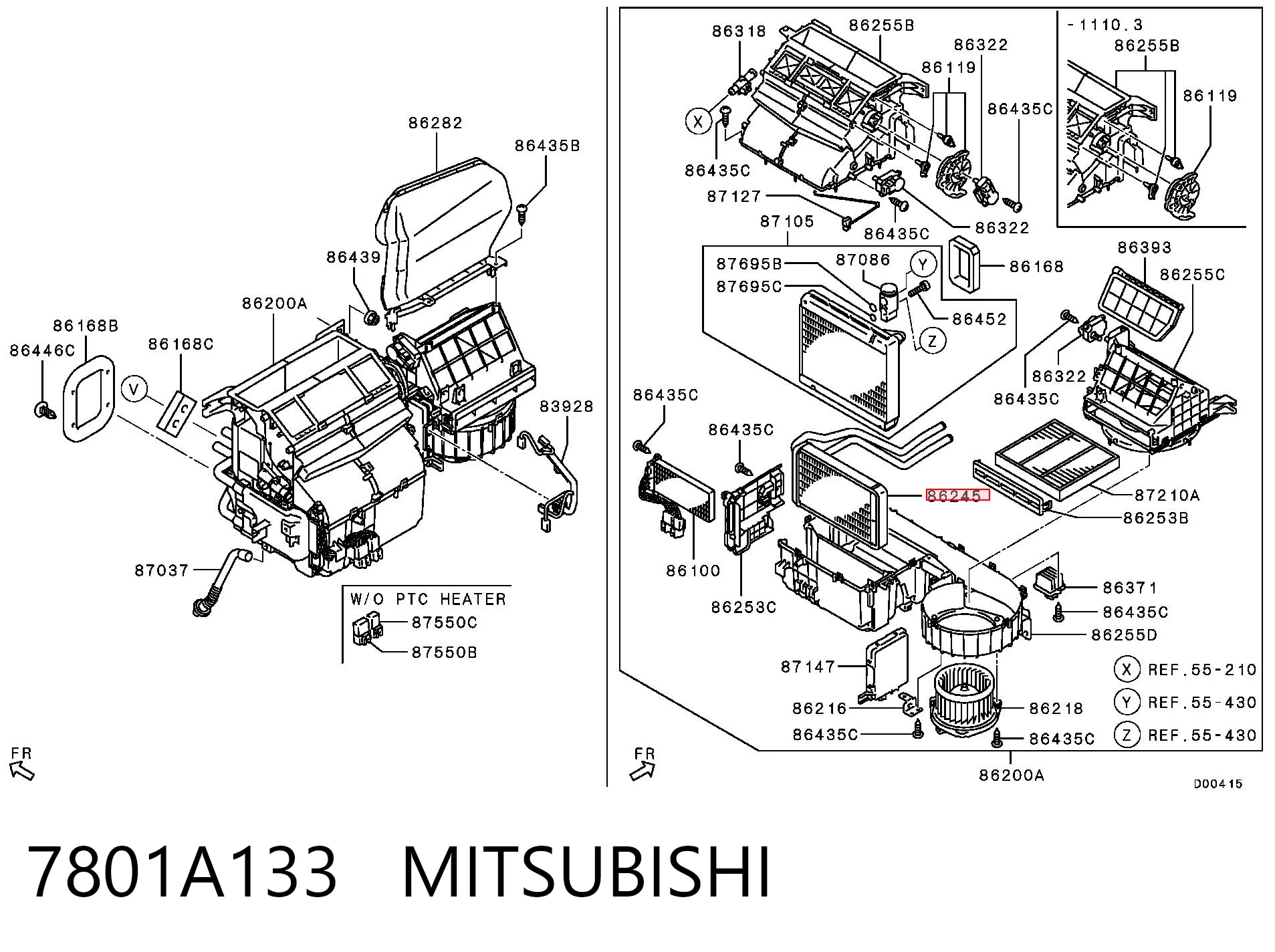 Радиатор печки (отопителя) Chrysler 7801A133 цена, от 43.52 USD