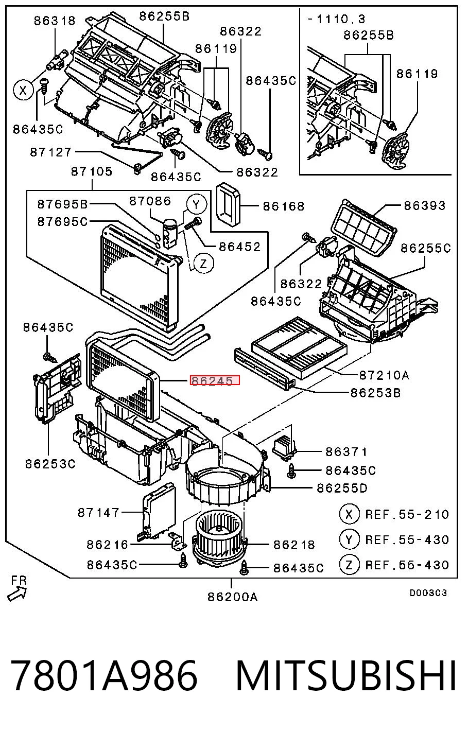 Купить 7801A133 Chrysler Радиатор печки