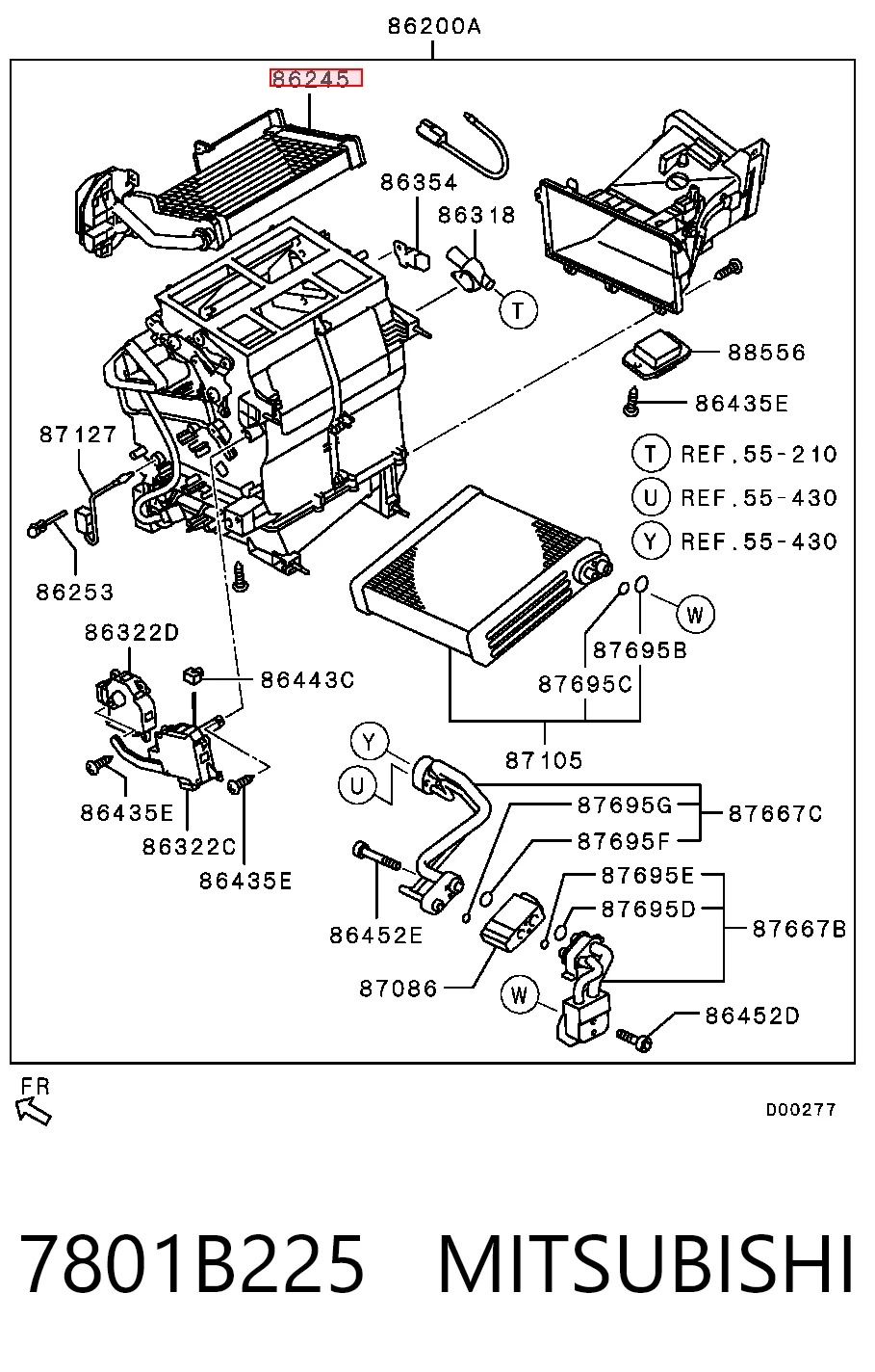 Радиатор печки (отопителя) Chrysler 7801A493 цена, от 64.90 USD