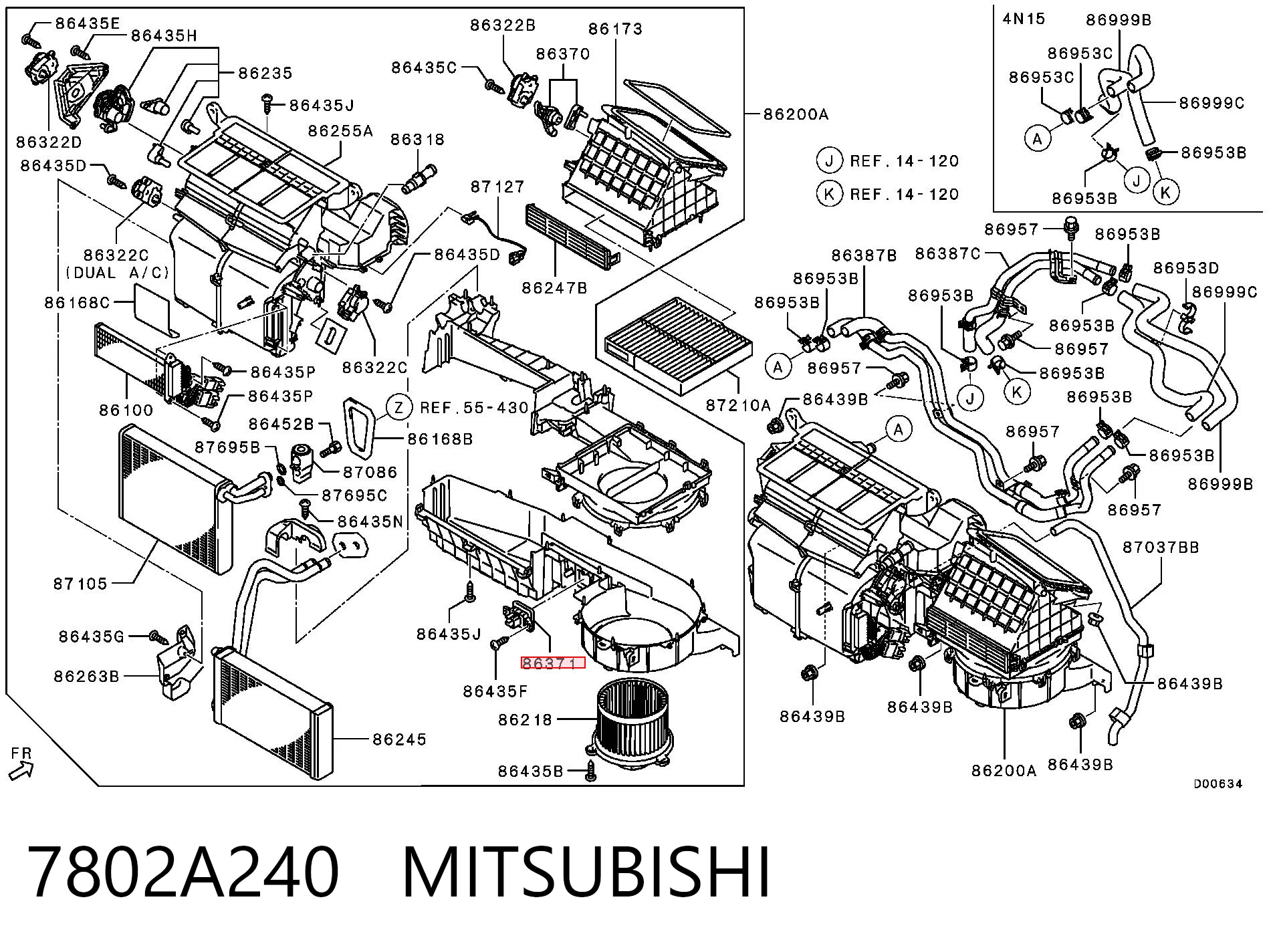 7802A240 Chrysler Реле печки