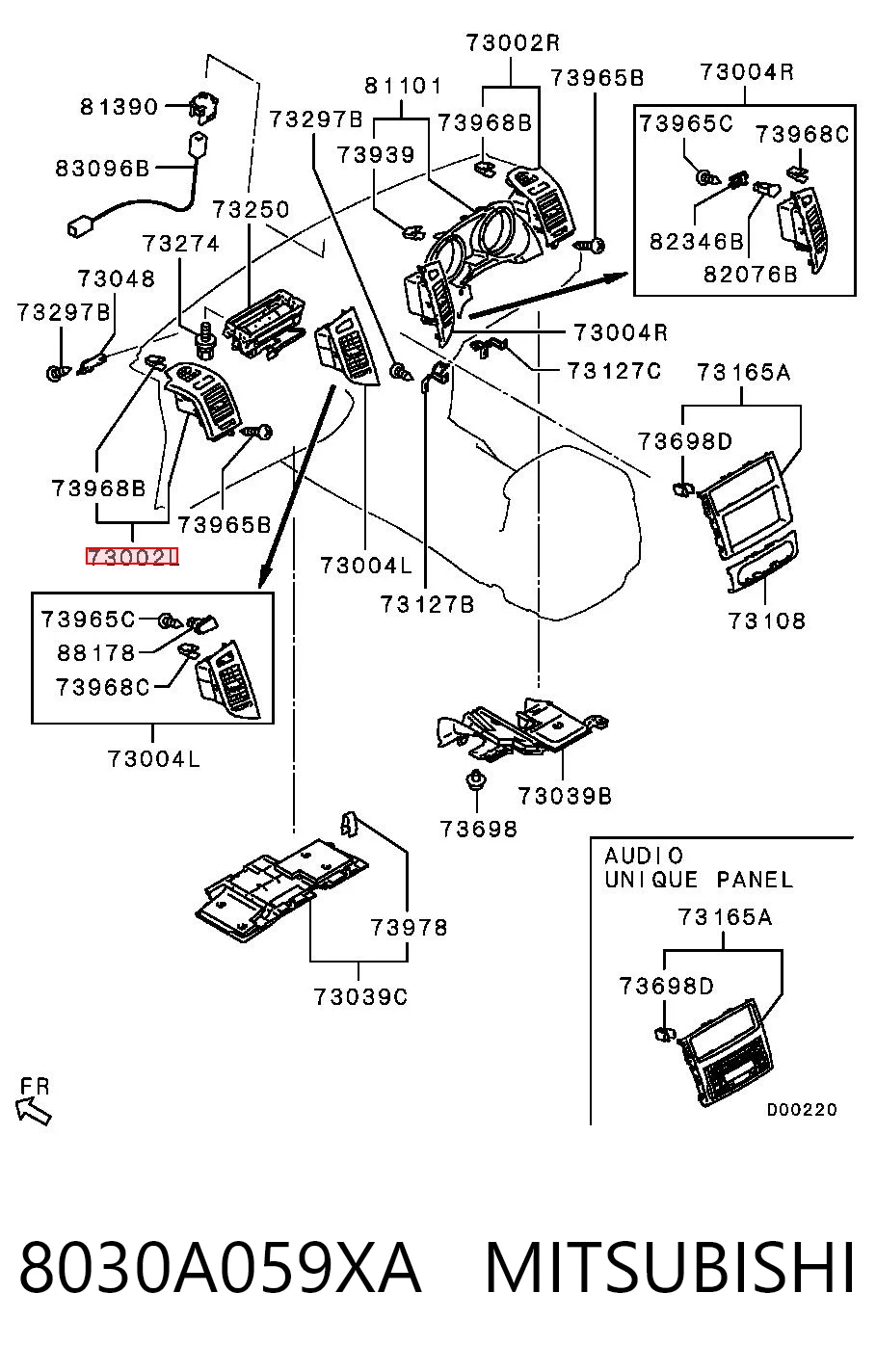 8030A059XA Mitsubishi 
