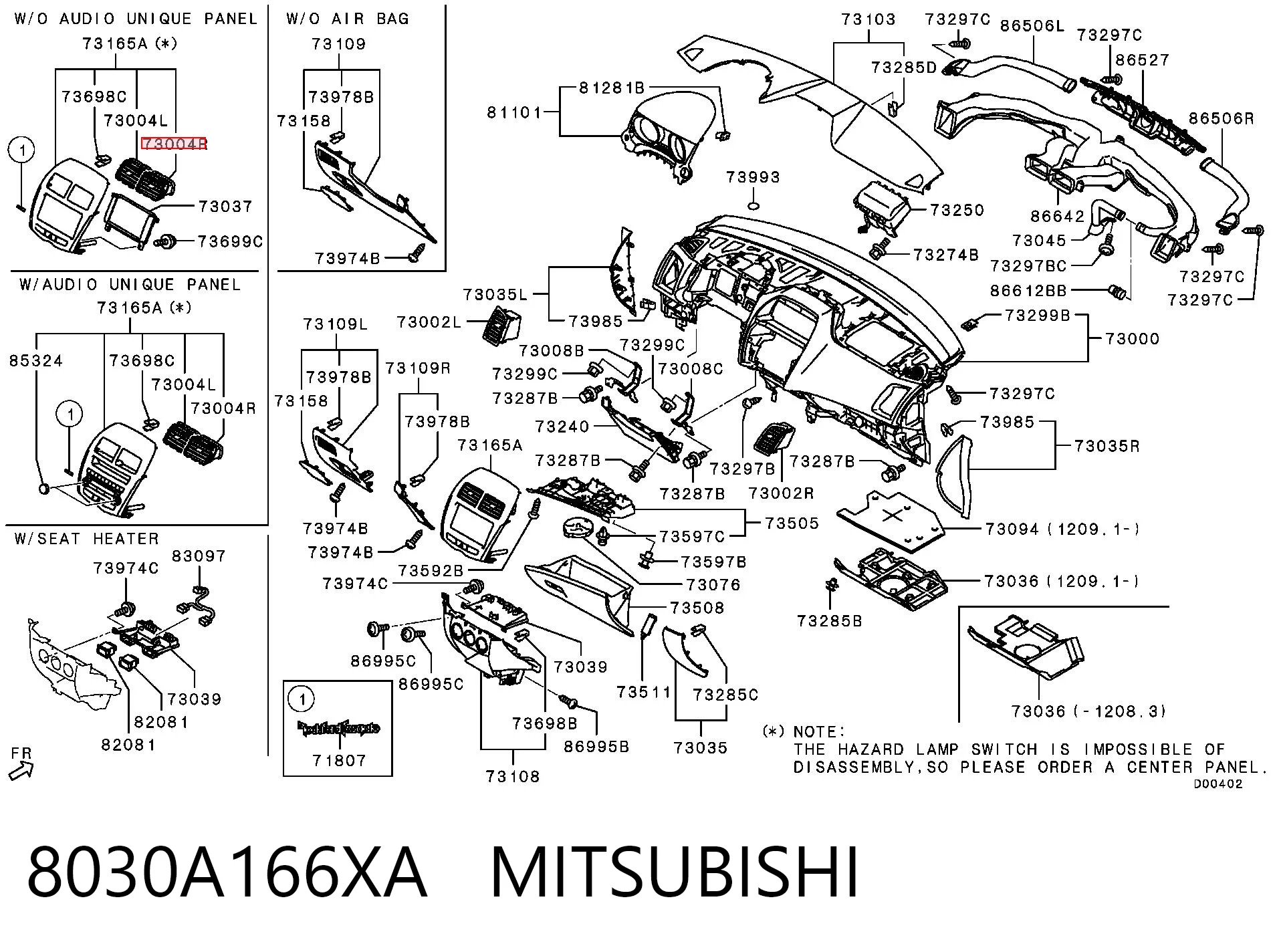 8030A166XA Mitsubishi 