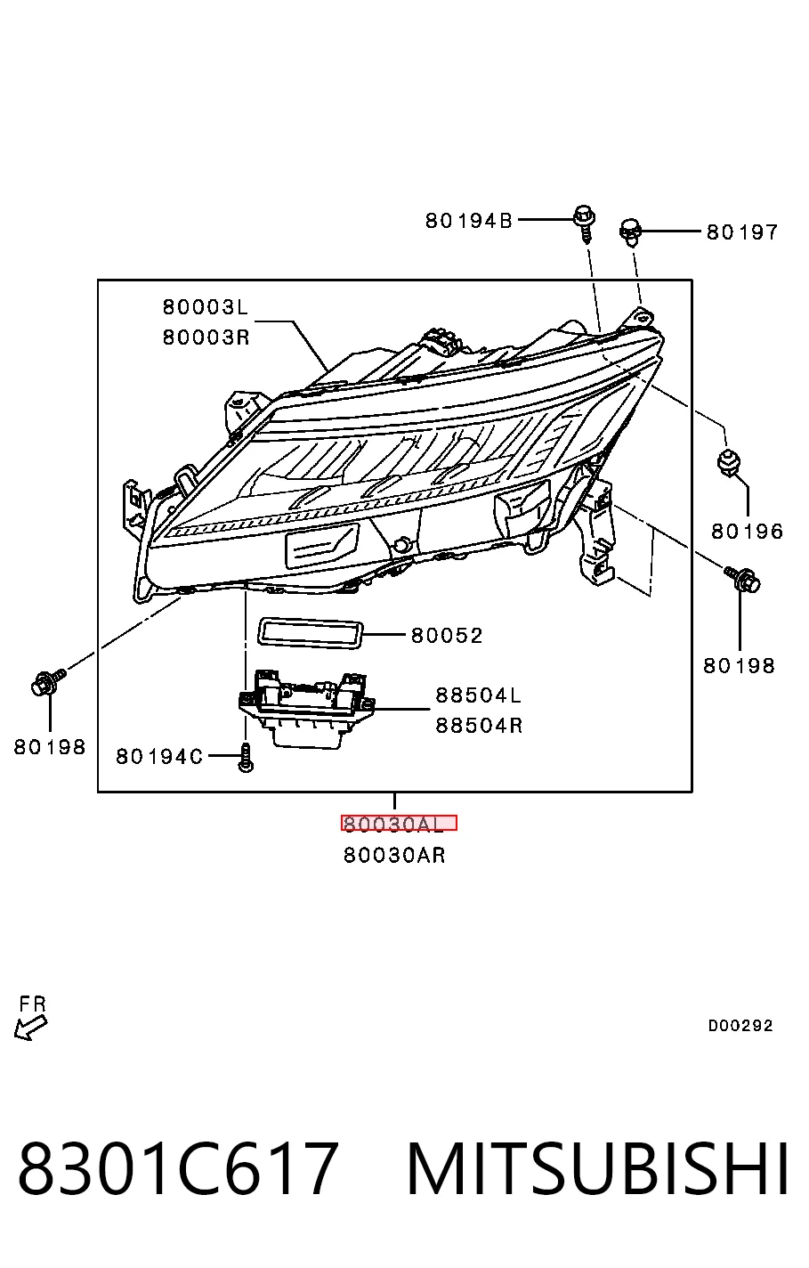 Фары Chrysler 8301C223