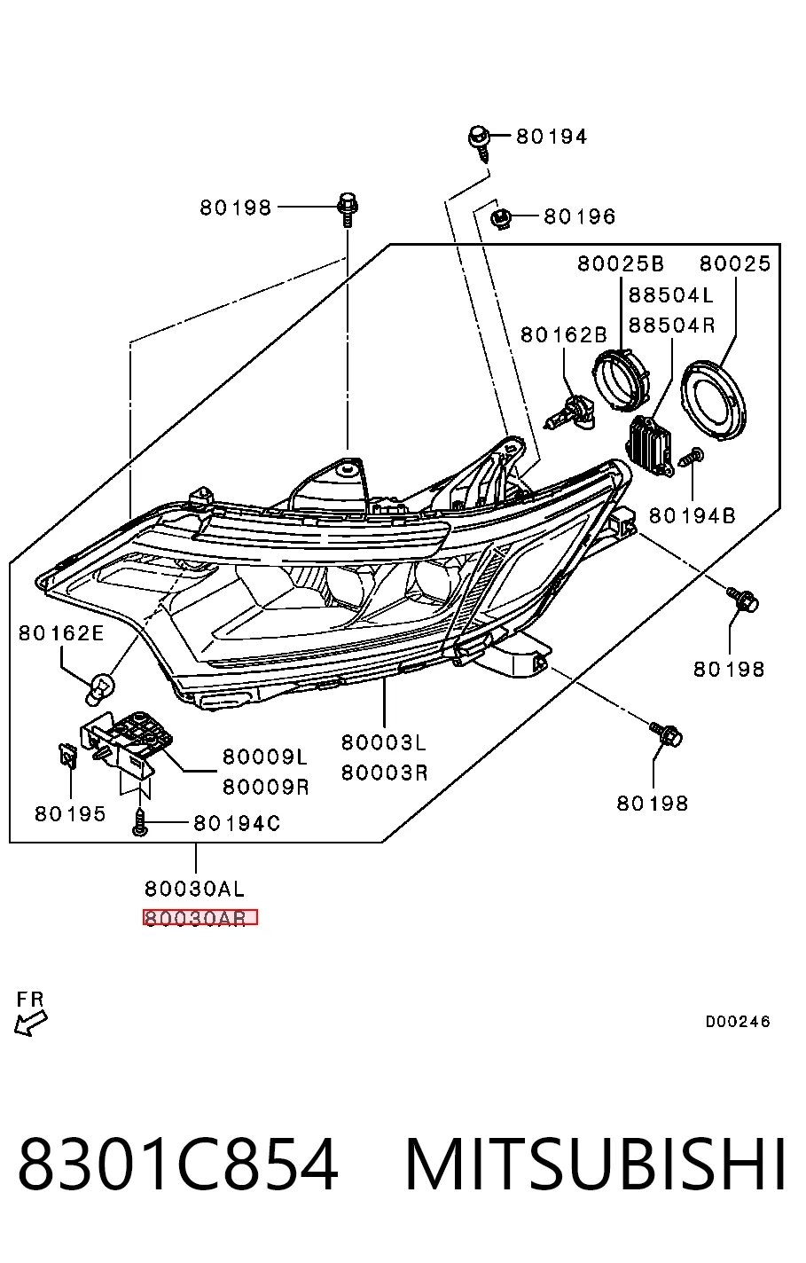 ZMB1193RDP KLARKSONAS Фара передняя правая