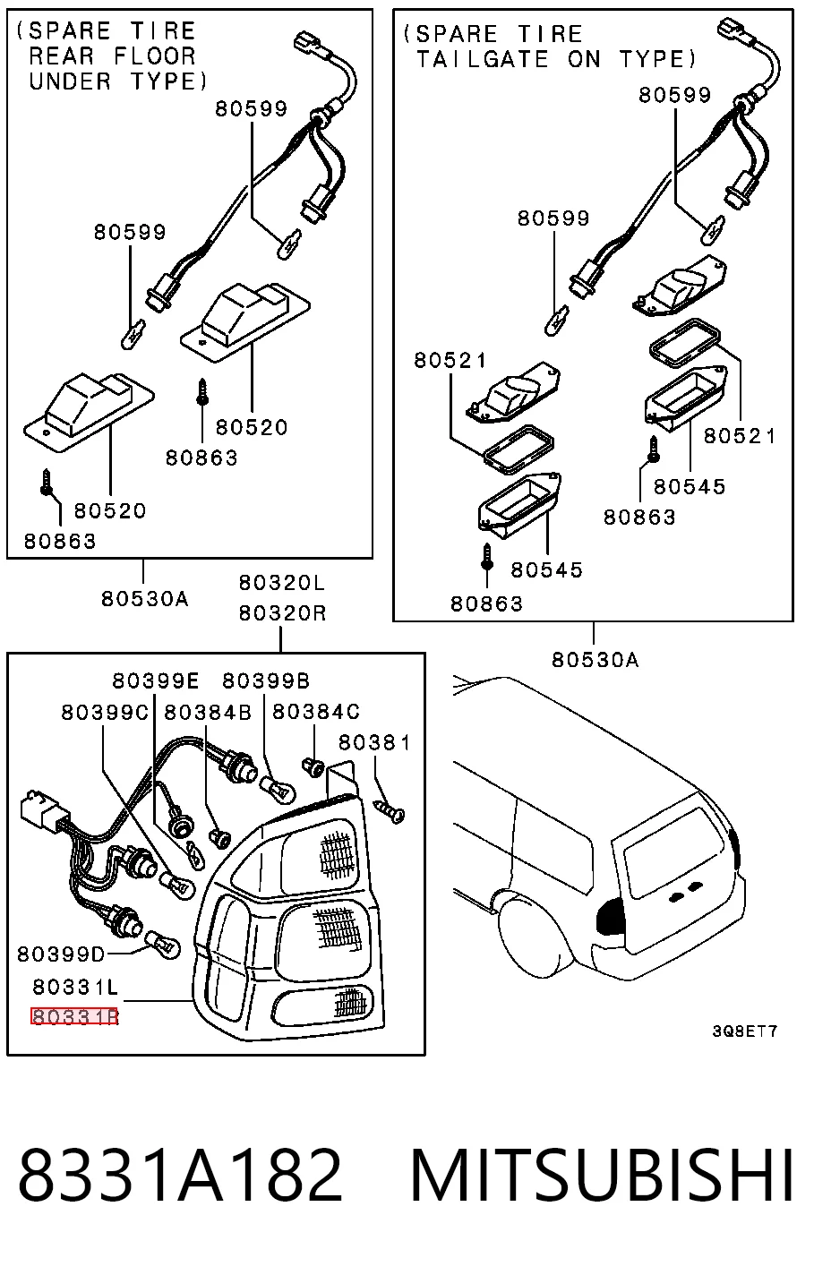 Купить FP3737F2T TYC Задняя правая фара