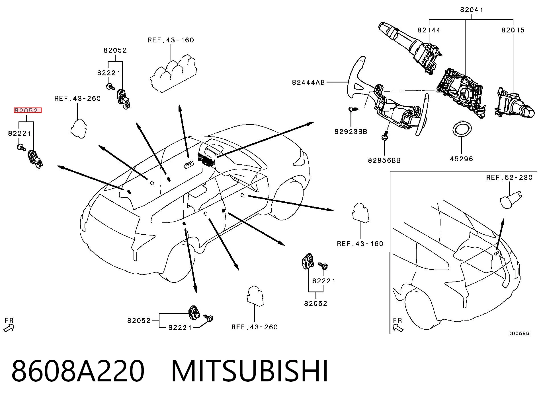 8608A220 Mitsubishi Концевик