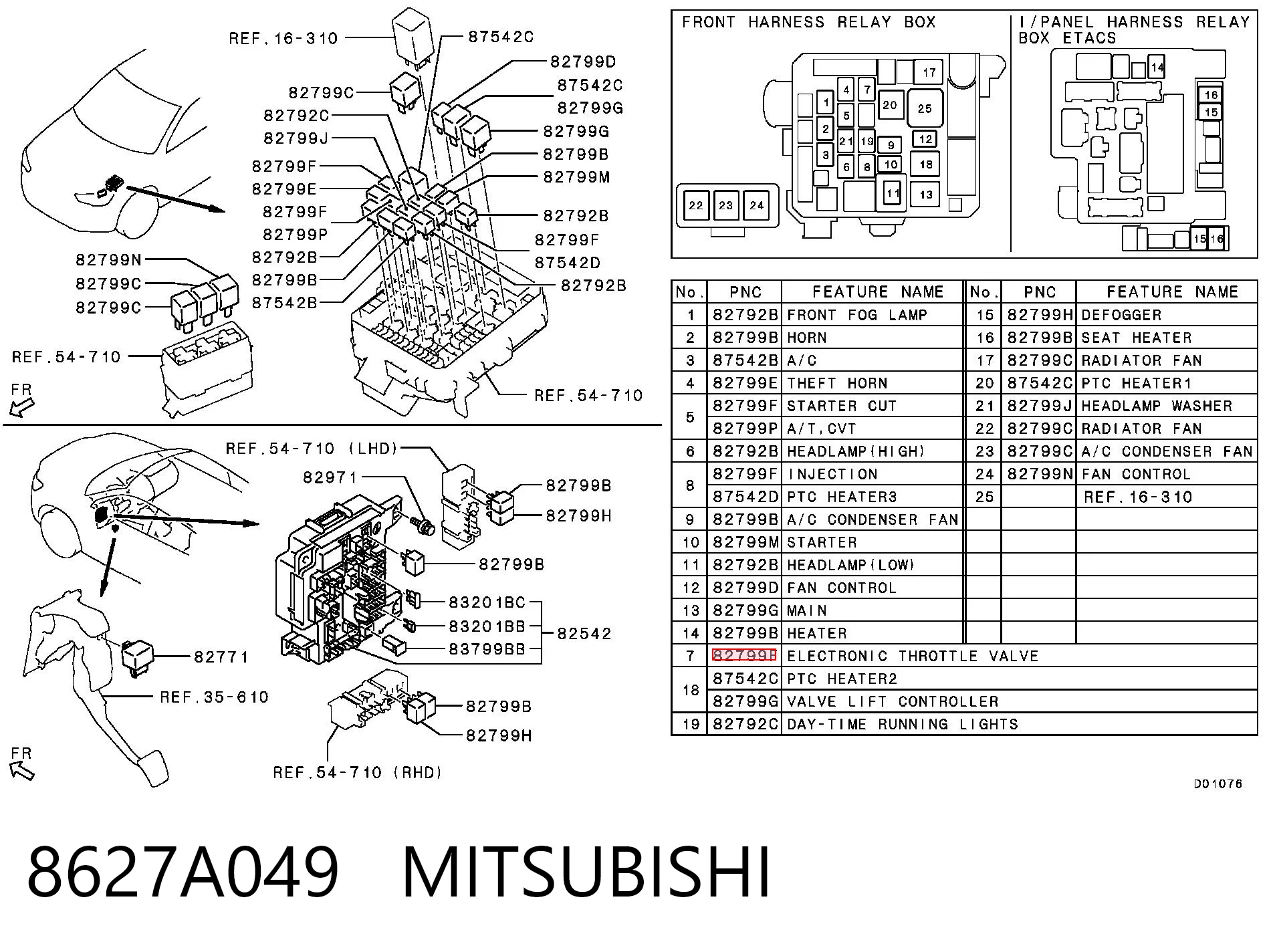 8627A049 Mitsubishi 