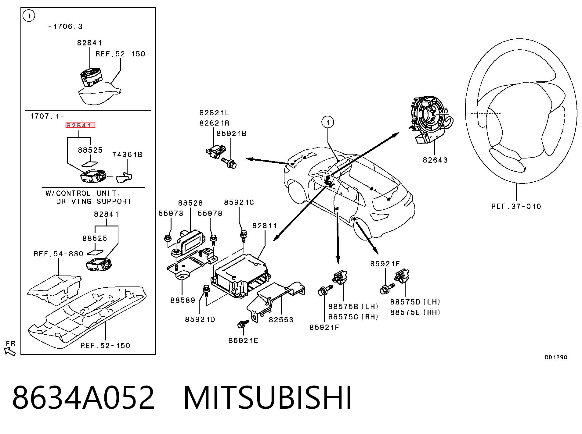 Датчик дождя на Mitsubishi ASX  GA