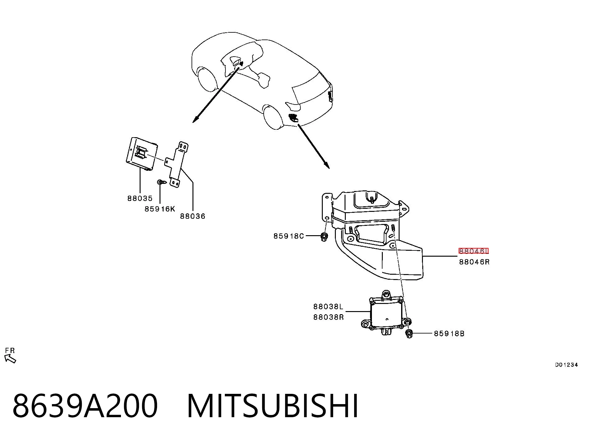 8639A200 Mitsubishi 