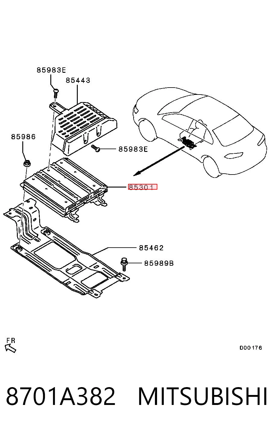 8701A256 Chrysler Усилитель звука аудиосистемы