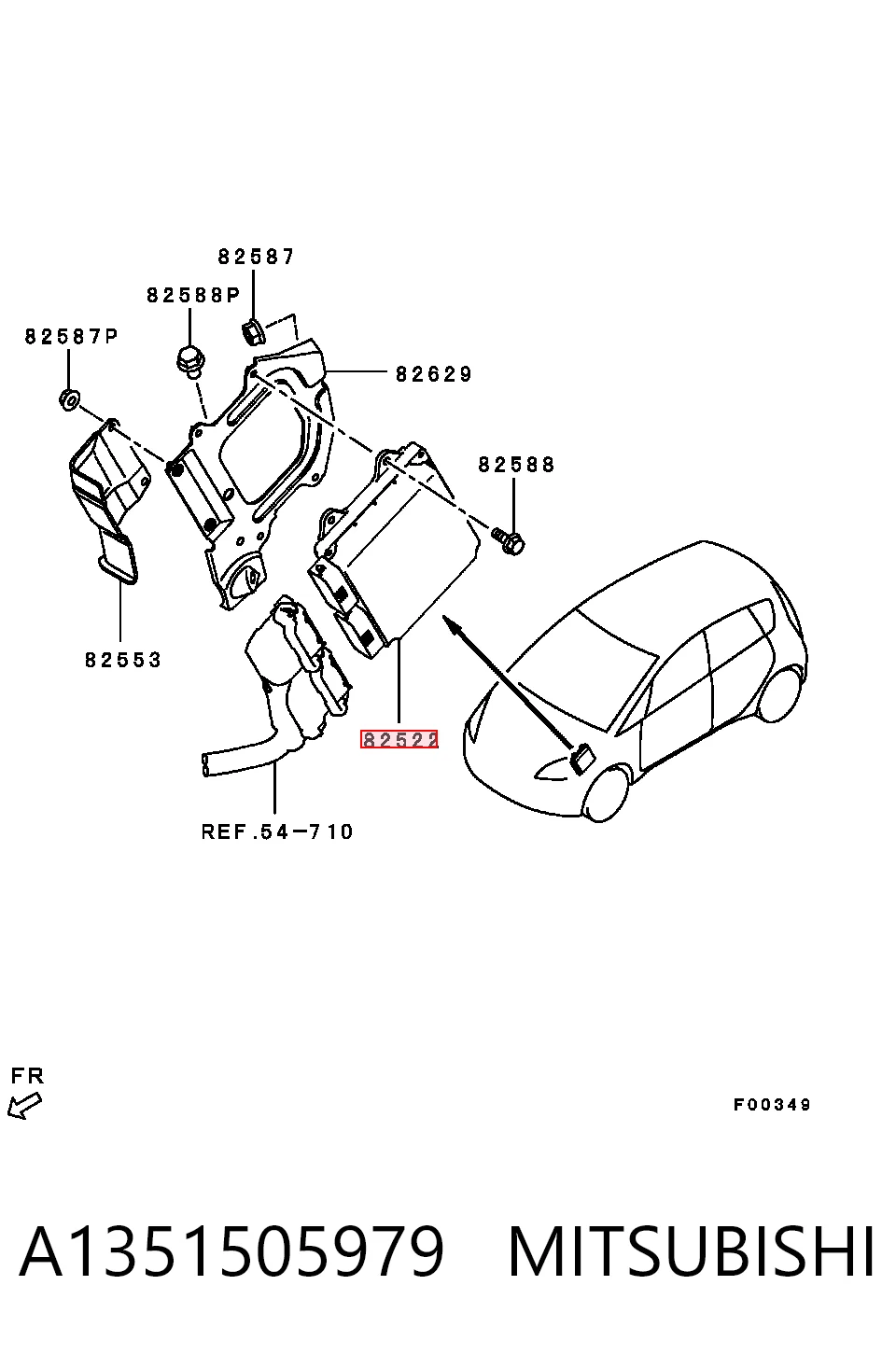 ЭБУ двигателем Mitsubishi A1351503279 цена, от 84.75 USD