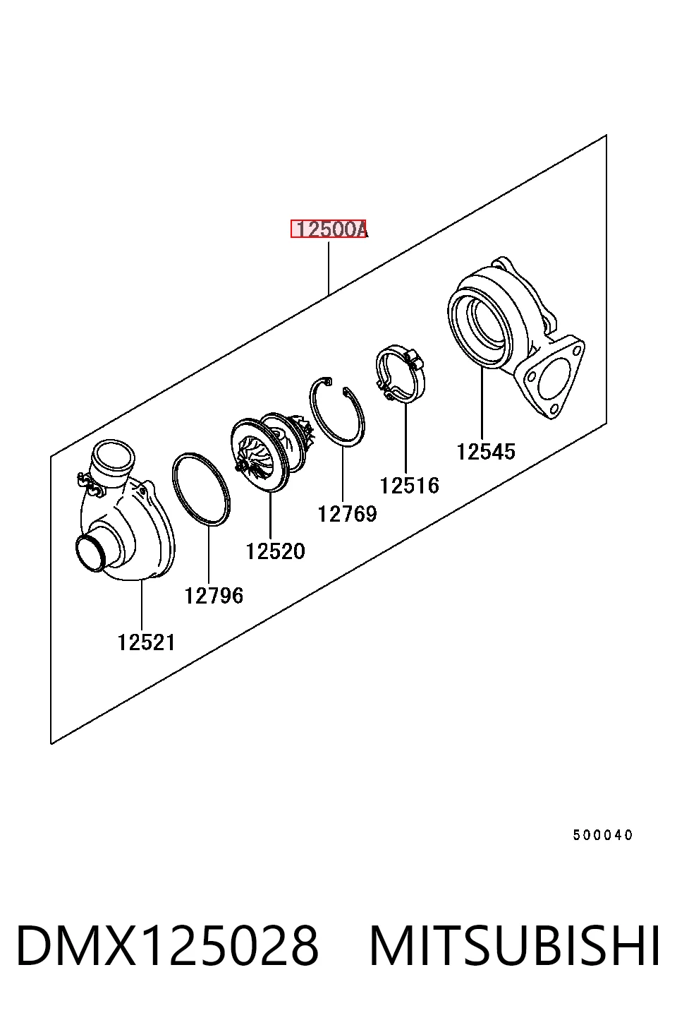 Турбина MITSUBISHI DMX125028