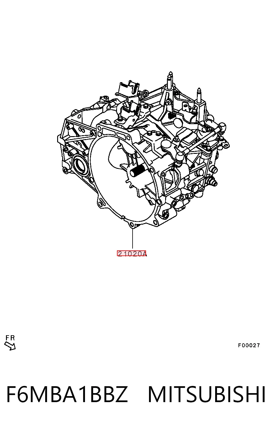Коробка переключения передач Mitsubishi ASX внедорожник (GA) (2010 - 2026) цена, от 288.46 USD