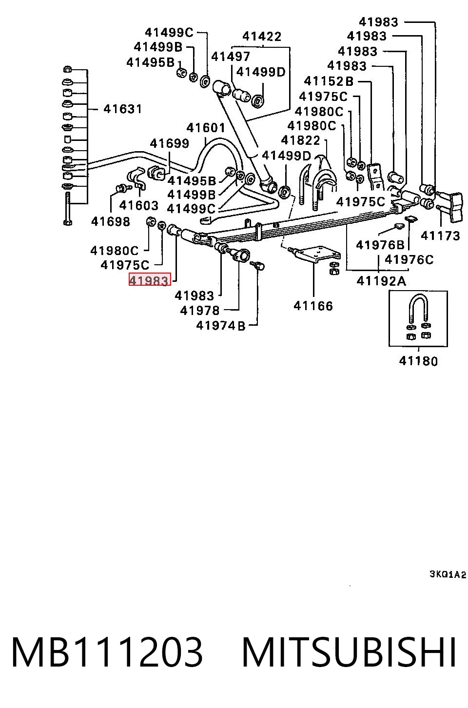 Сайлентблок задней рессоры передний NMS3106 NIPPON MOTORS