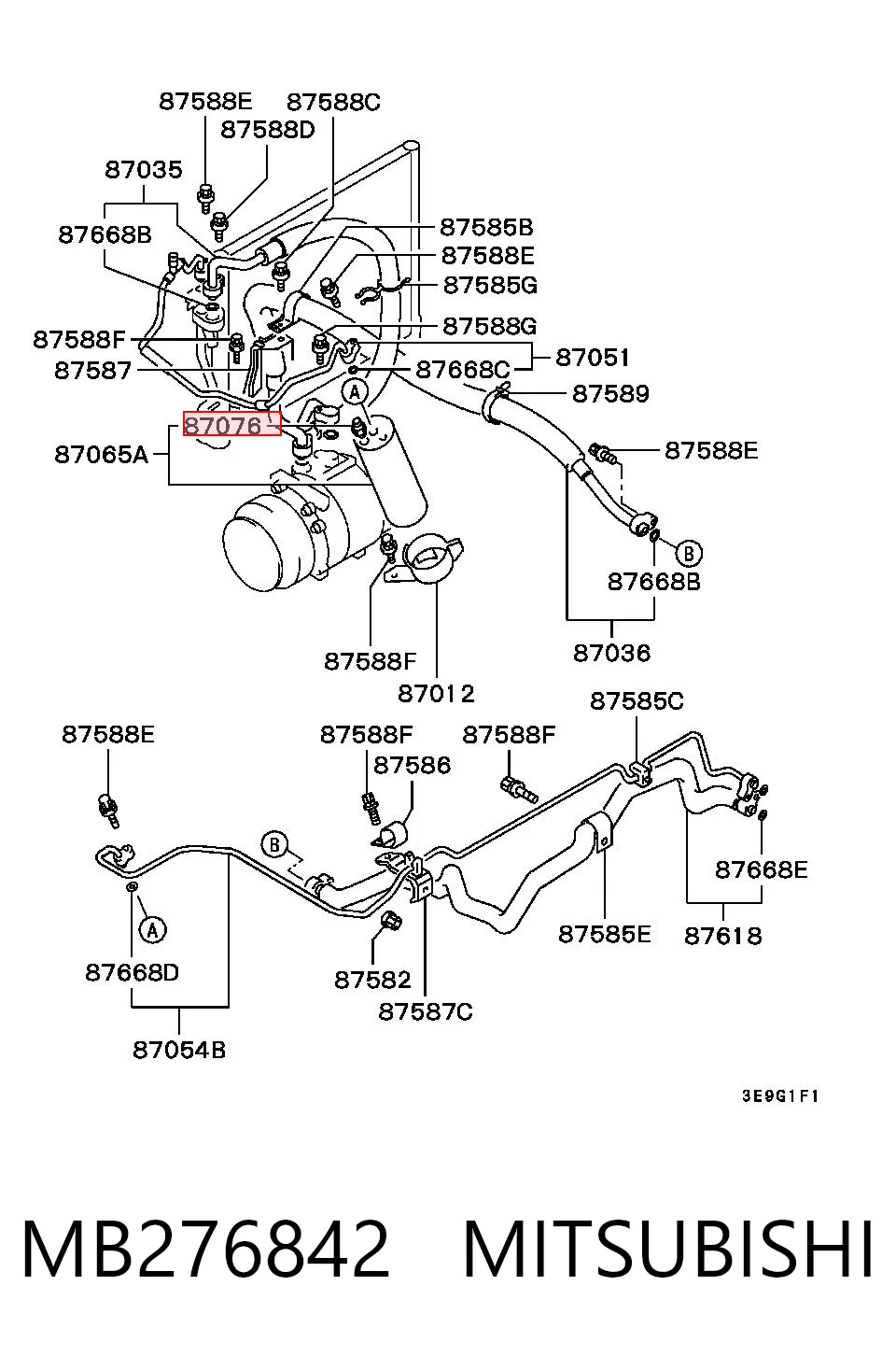 Датчик абсолютного давления кондиционера Mitsubishi Eclipse I купе (D22A, D27A) (1991 - 1995) цена, от 13.95 USD