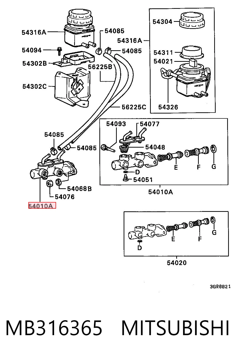 Цилиндр тормозной, главный на Volvo S70  LS, LT