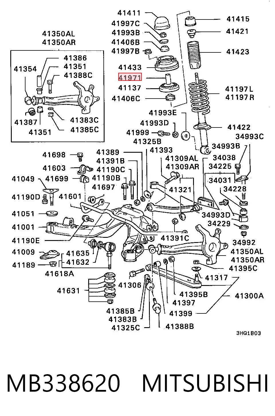 Опора амортизатора заднего 9076A001 Volvo