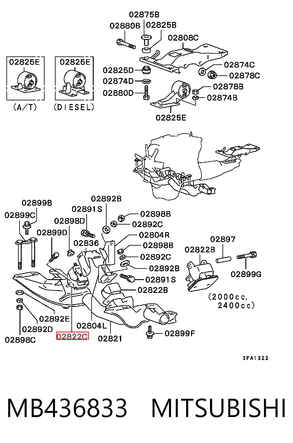 NMS3199 NIPPON MOTORS Правая подушка двигателя