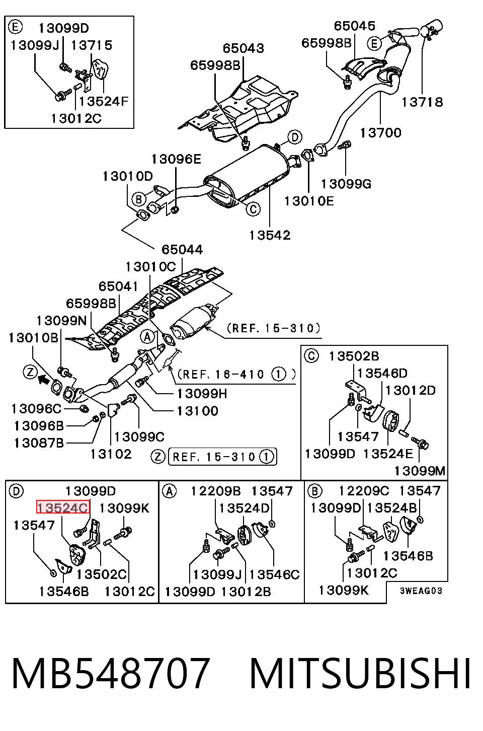 Купить 287604B030 JAC Подвесные подушки глушителя
