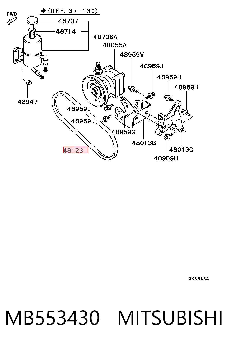 Поликлиновый ремень на Nissan Sunny I B11