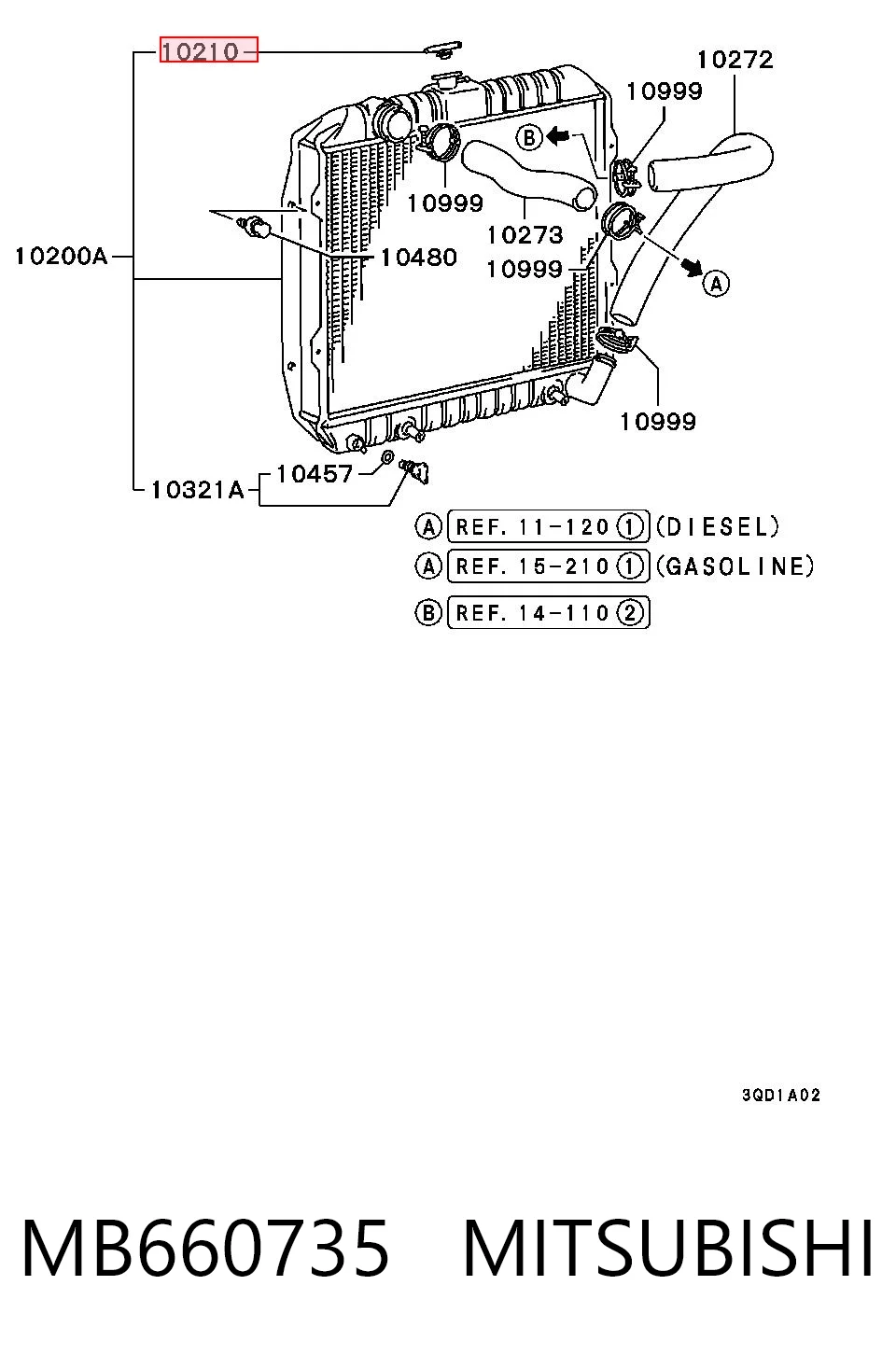 Пробка радиатора Ford XM348100CA