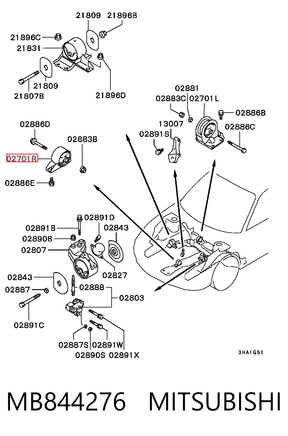 Купить NMS3185 NIPPON MOTORS Передняя опора двигателя