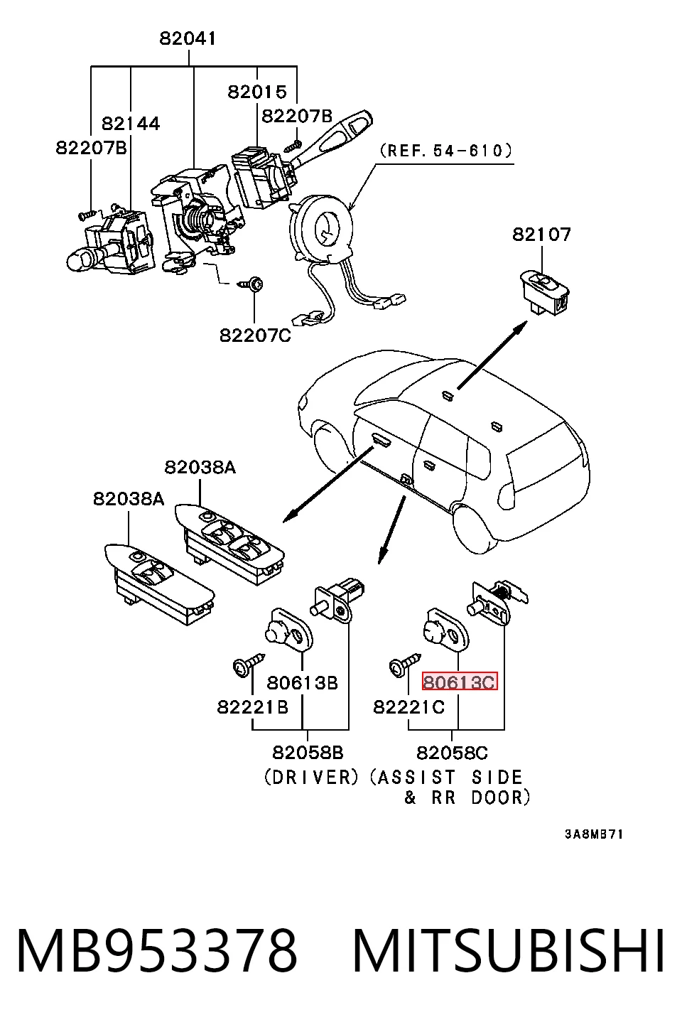 MB953378 Mitsubishi