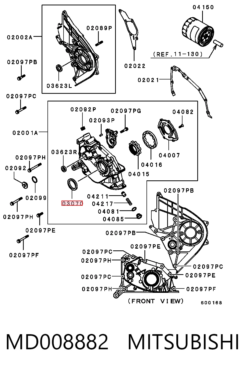 Сальник коленчатого вала Hyundai/Kia MD343563 цена, от 5.71 USD