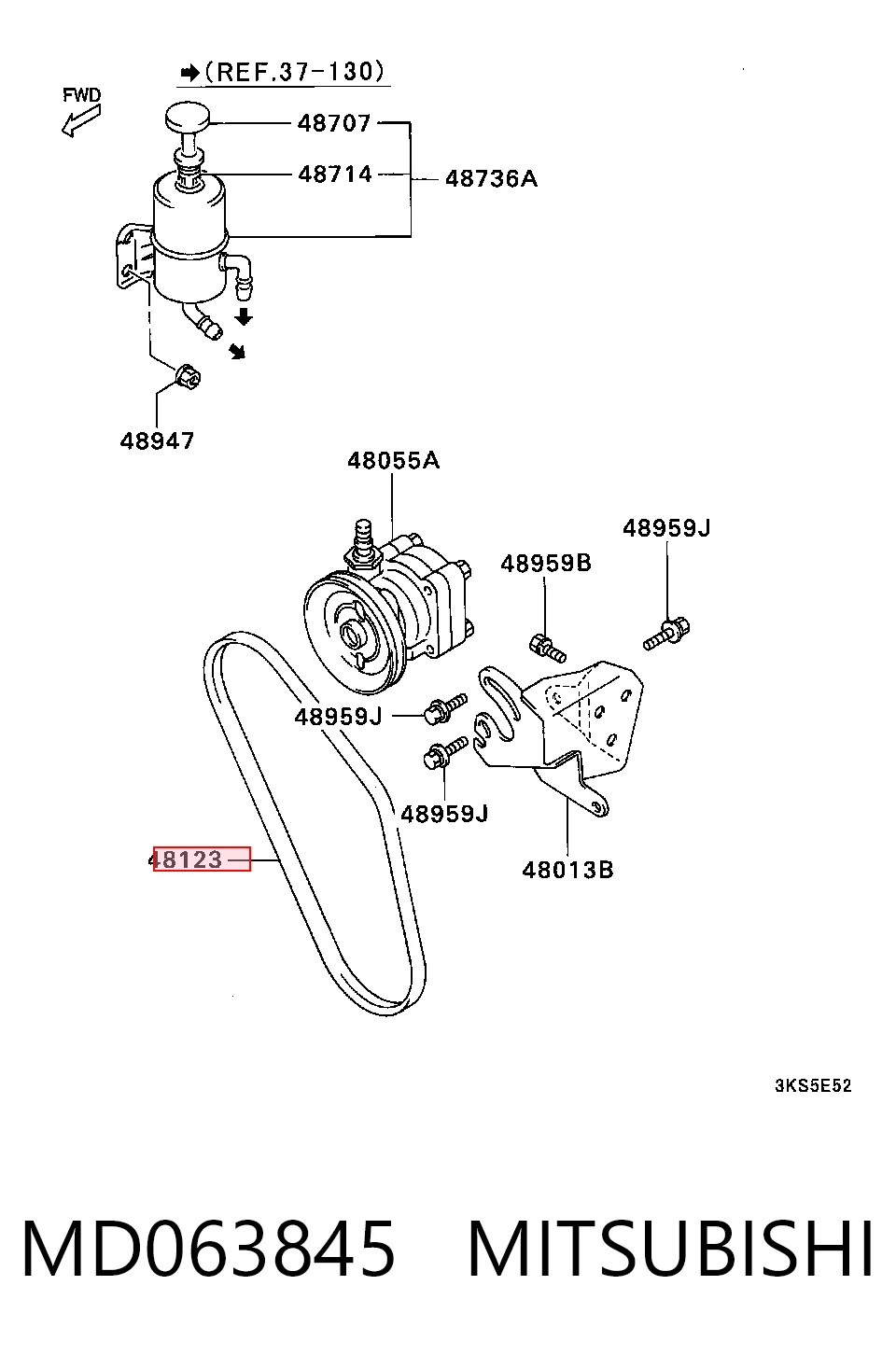 Ремень генератора Mercedes 100 