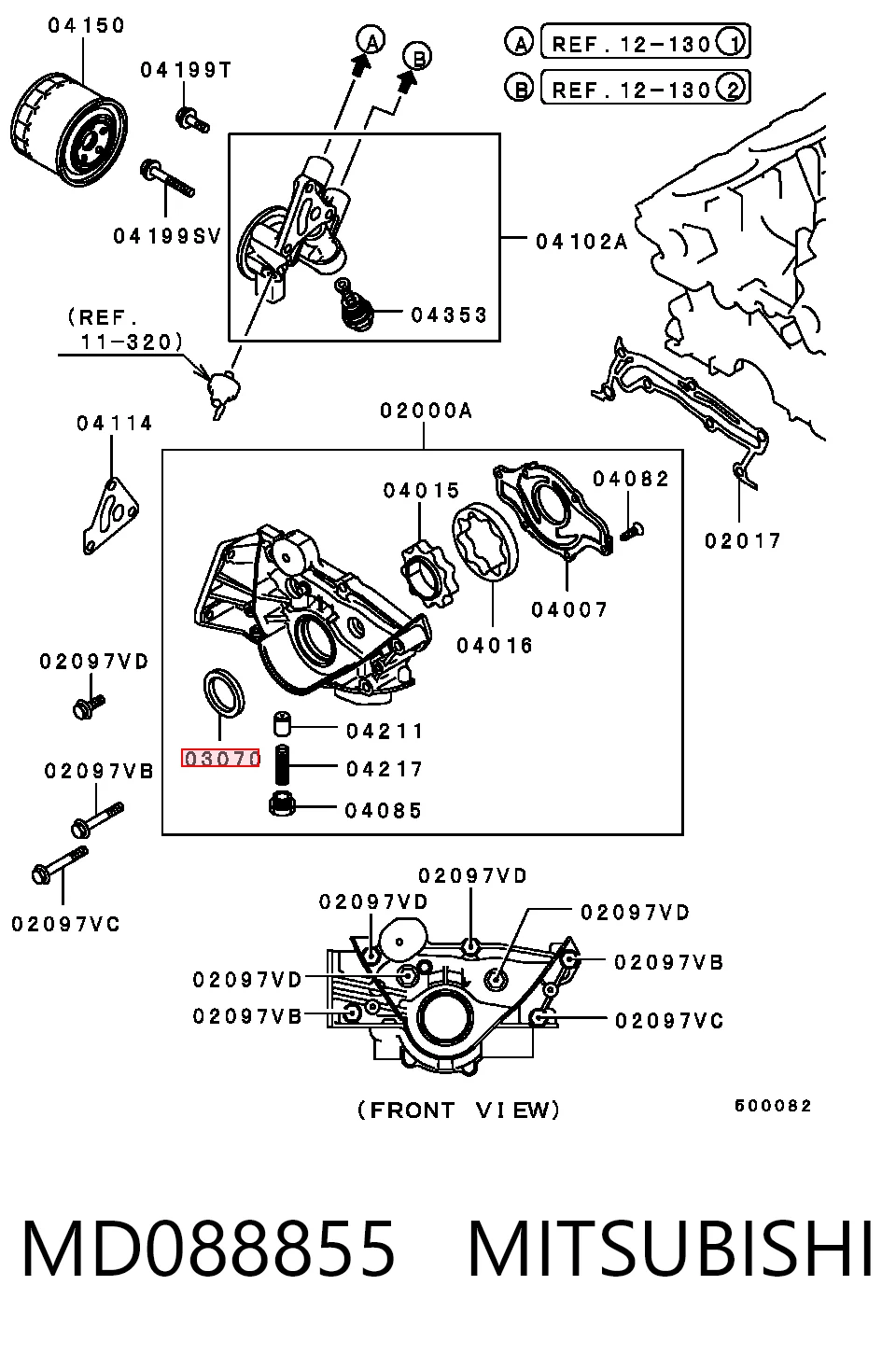 OS106994N NIPPON MOTORS Сальник коленвала двигателя, передний