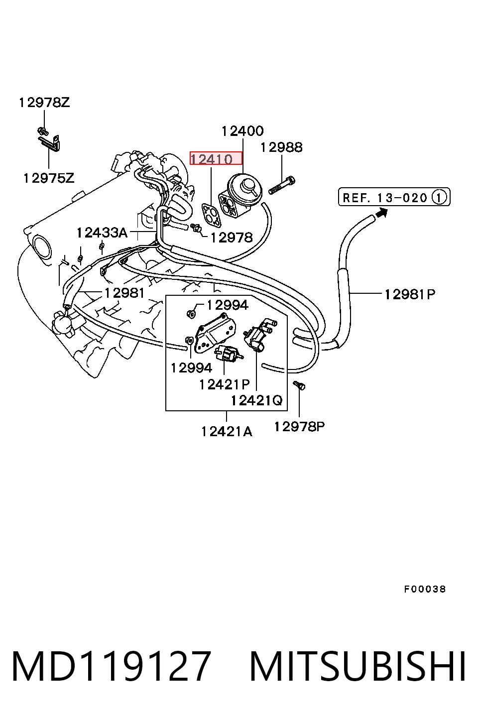 Прокладка EGR-клапана рециркуляции Chrysler MD088604 цена, от 1.98 USD