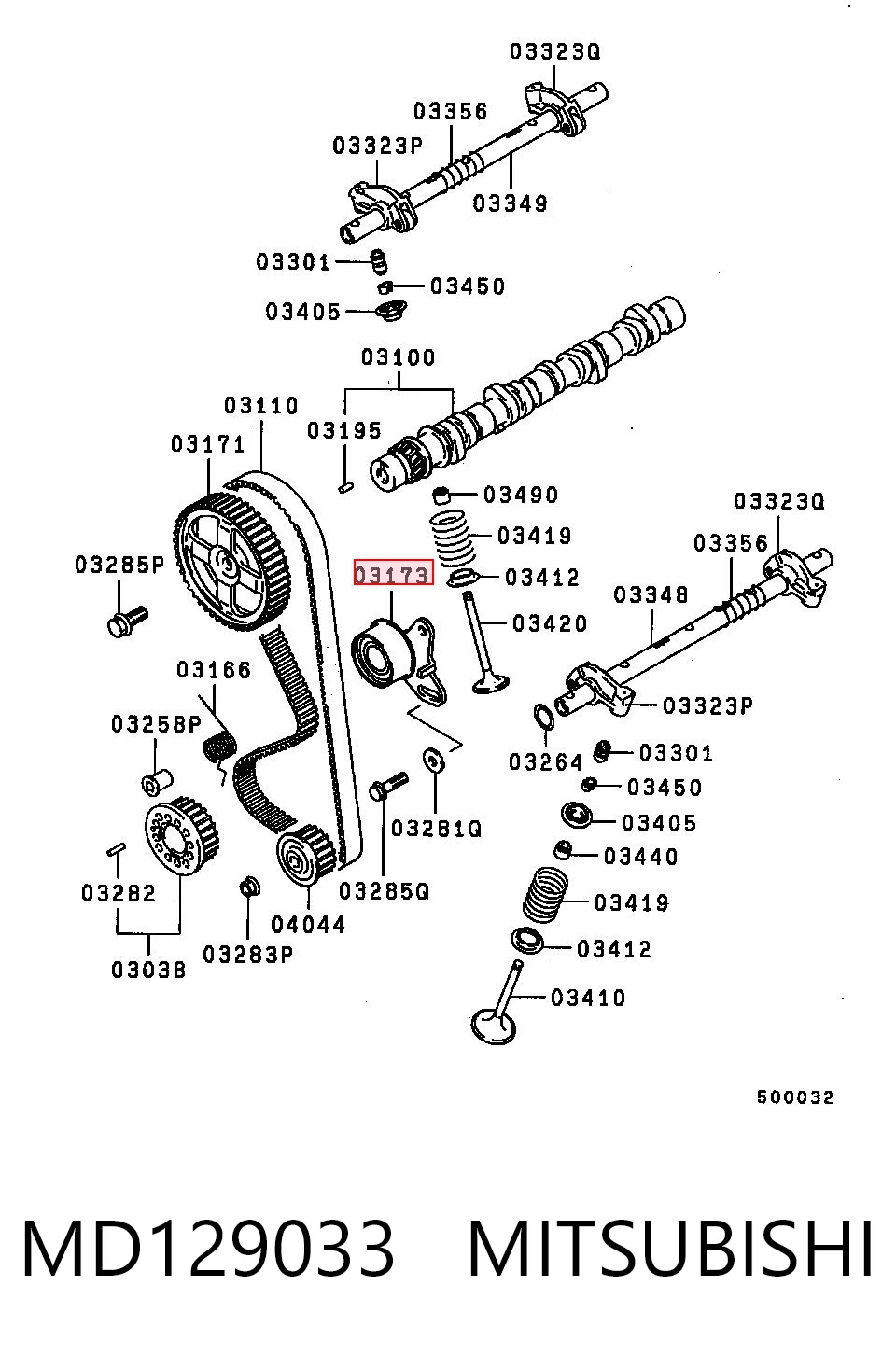 Натяжной ролик ГРМ GMB E45050